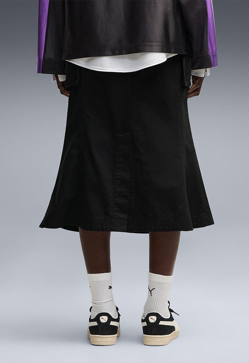 PUMA - Ess Ripstop Midi Cargo Skirt - Puma Black