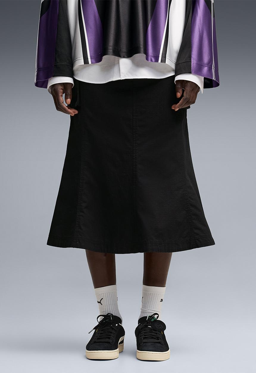 PUMA - Ess Ripstop Midi Cargo Skirt - Puma Black
