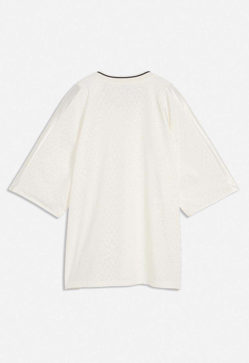 PUMA - Lace Pack Oversized Short Sleeve Jersey - Warm White