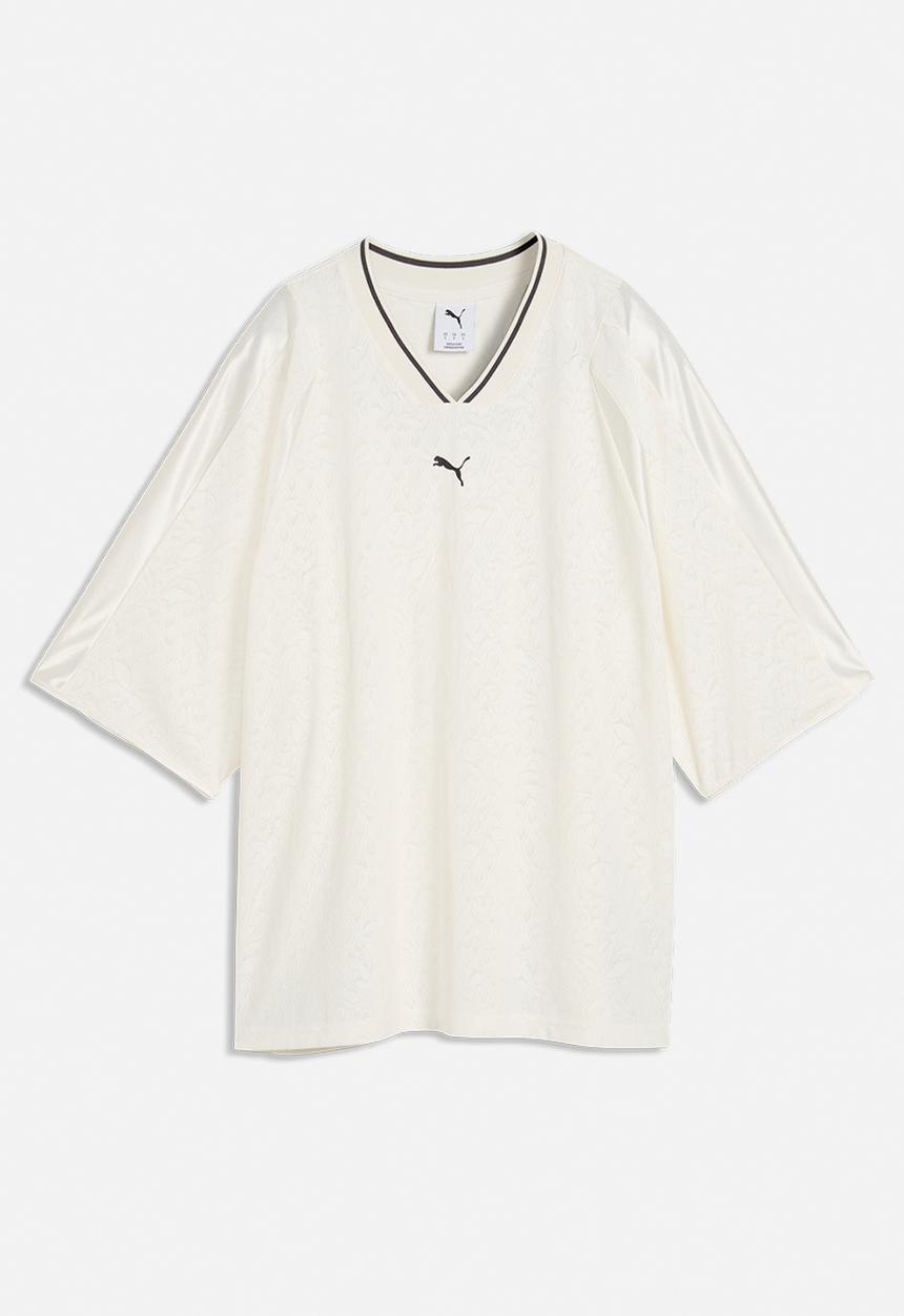 PUMA - Lace Pack Oversized Short Sleeve Jersey - Warm White