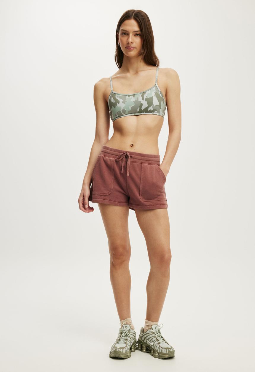 Cotton On - Ultra Soft Double Strap Back Crop - Camo