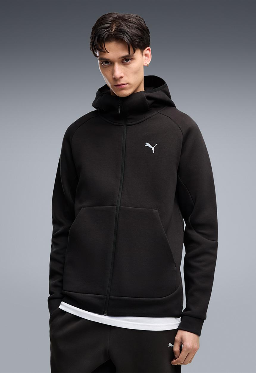 PUMA - PUMATECH Slim Full-Zip Hoodie DK - Black