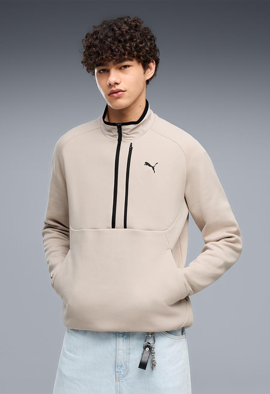 PUMA - PUMATECH Half Zip DK - Silver Fog   
