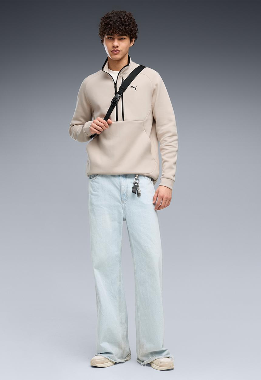 PUMA - PUMATECH Half Zip DK - Silver Fog   