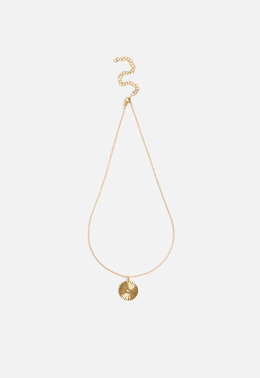 Zoe on Trend - Modern Designer Necklace - Gold