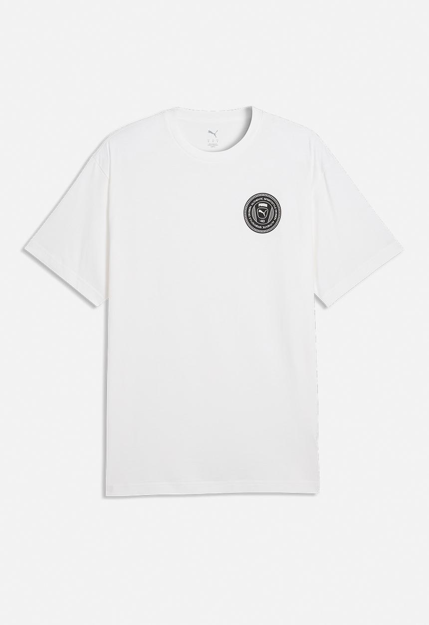 PUMA - GRAPHICS Relaxed Badge Tee - White