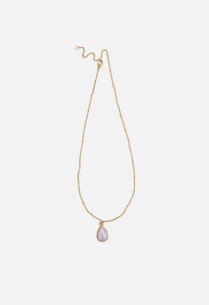 Zoe on Trend - Elegant Stone-Set Necklace - Multicolour