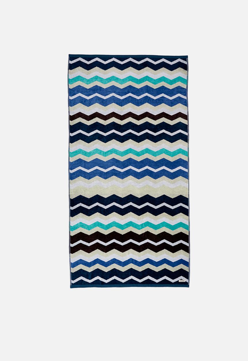 Linen House - Chevron Beach Towel Blue