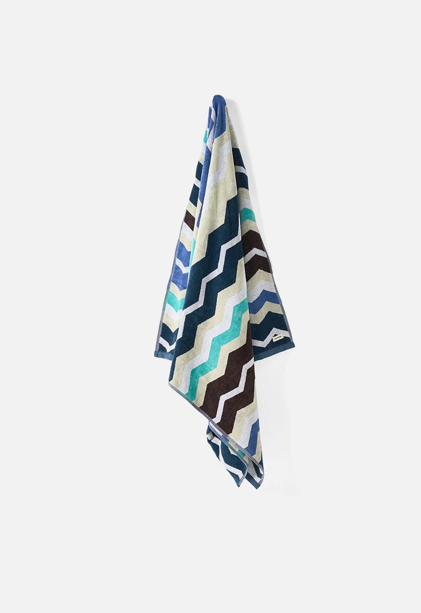 Linen House - Chevron Beach Towel Blue