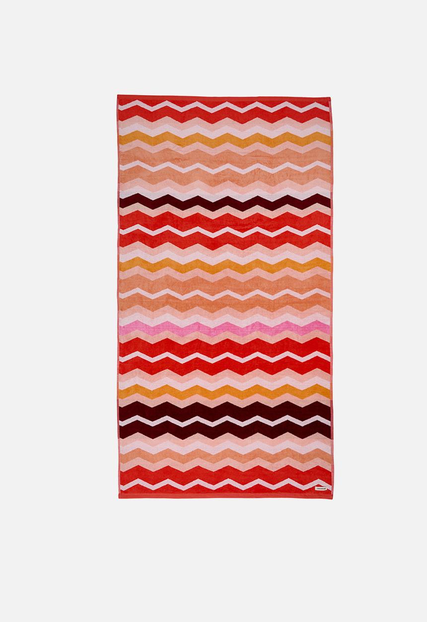 Linen House - Chevron Beach Towel Coral