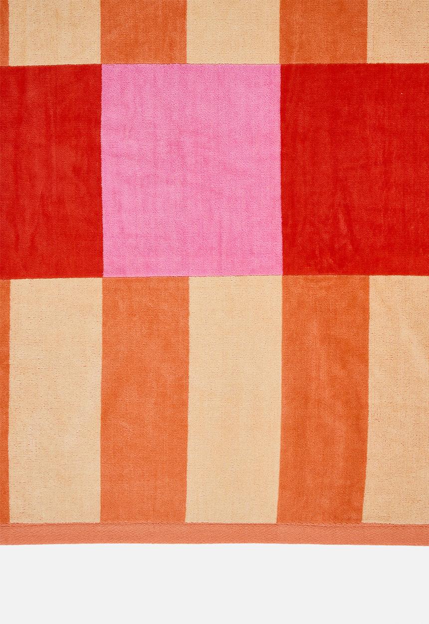 Linen House - Square Beach Towel Pink