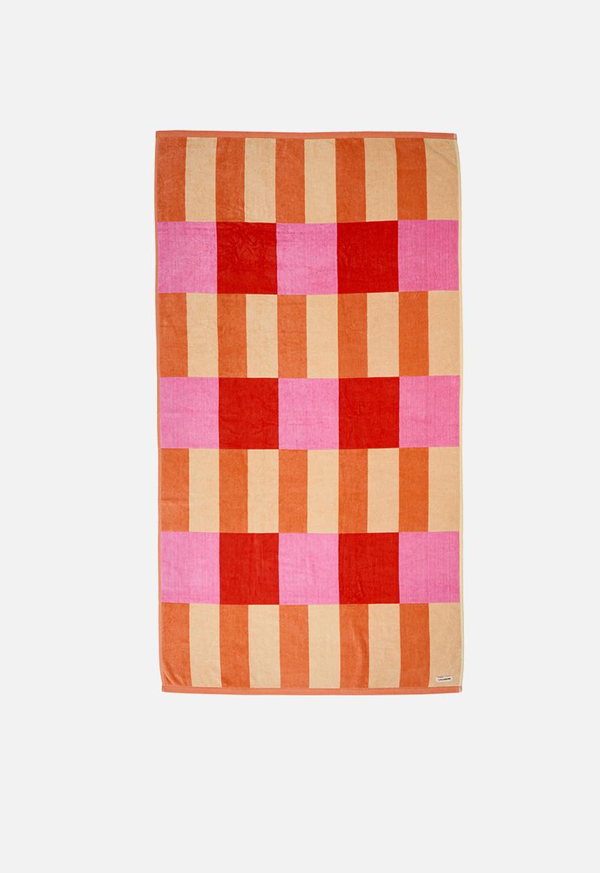 Linen House - Square Beach Towel Pink
