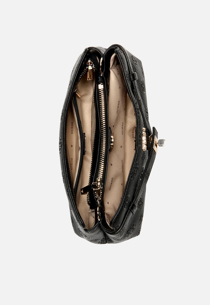 GUESS - Ella Logo Girlfriend Crossbody Bag-Black Logo