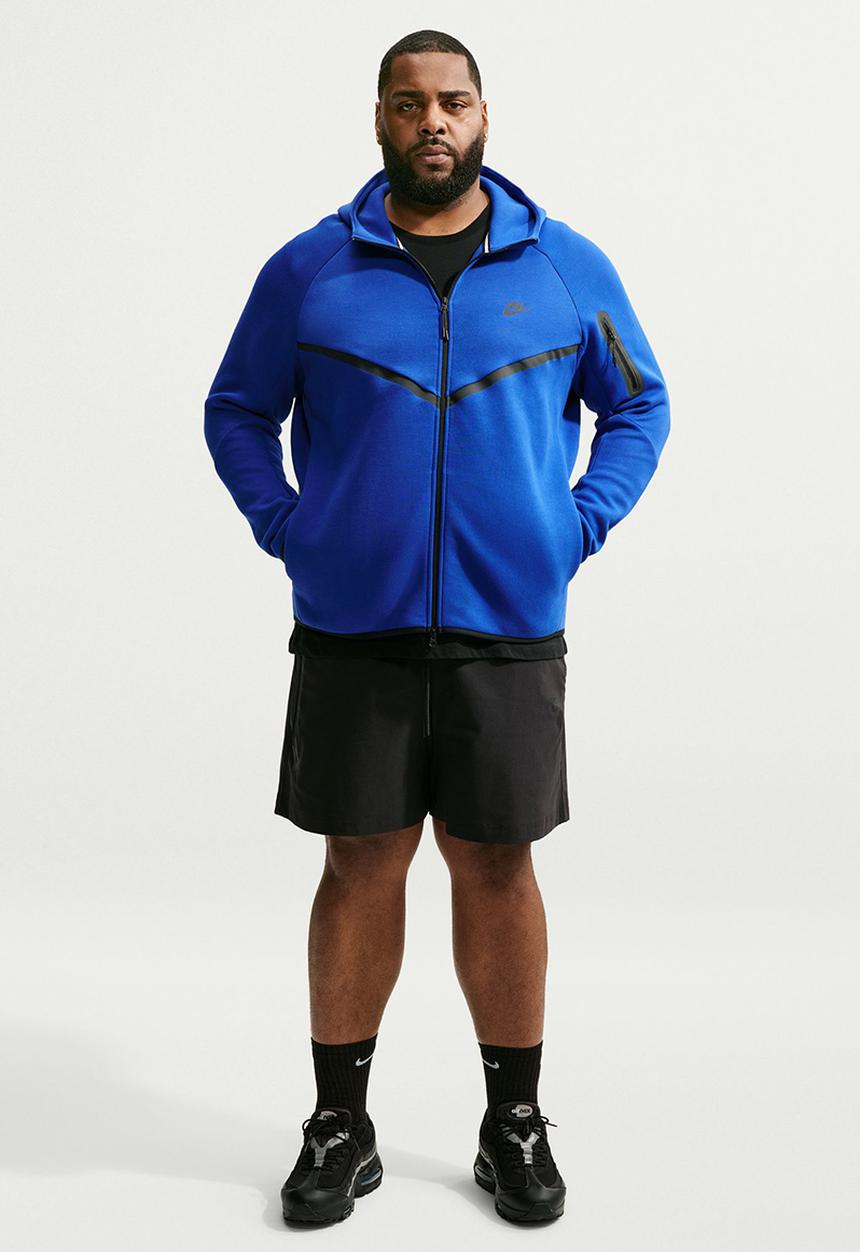 Nike - NSW Tech Fleece FZ Wr Hoodie - Old Royal/Black