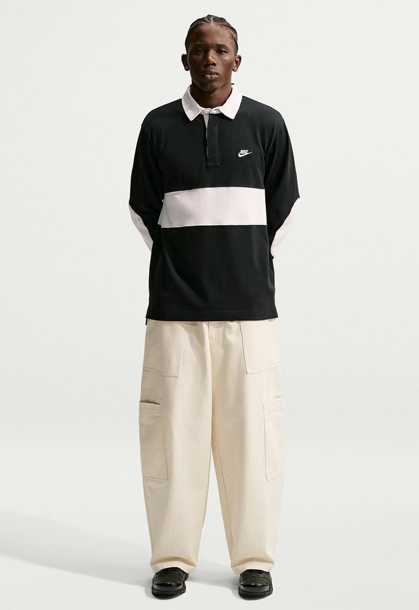 Nike - Club  Long-Sleeve Rugby Top - Black/Phantom/Phantom