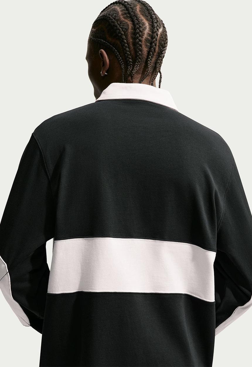 Nike - Club  Long-Sleeve Rugby Top - Black/Phantom/Phantom