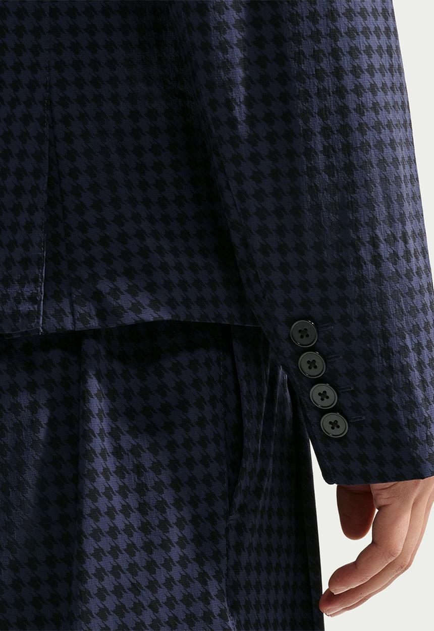 Nike -  Club Rules Sun AOP  Helios Blazer - Navy Obsidian/Black/Black