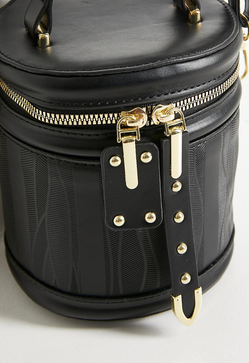 Tessa Design - Gia Woven Vanity Bag - Black