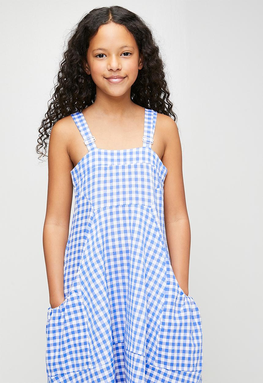 Pop Candy - Maxi summer dress - blue gingham