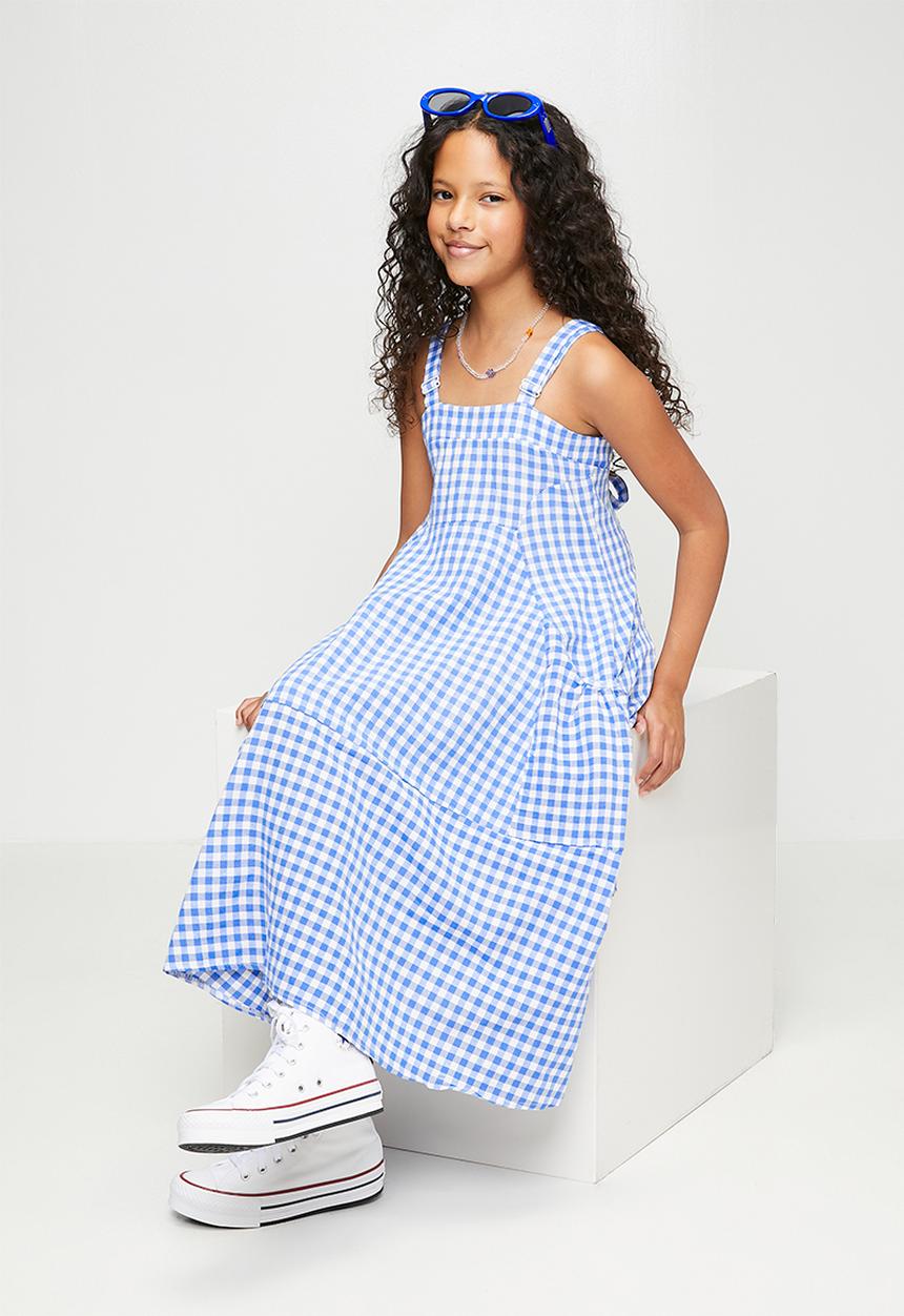 Pop Candy - Maxi summer dress - blue gingham