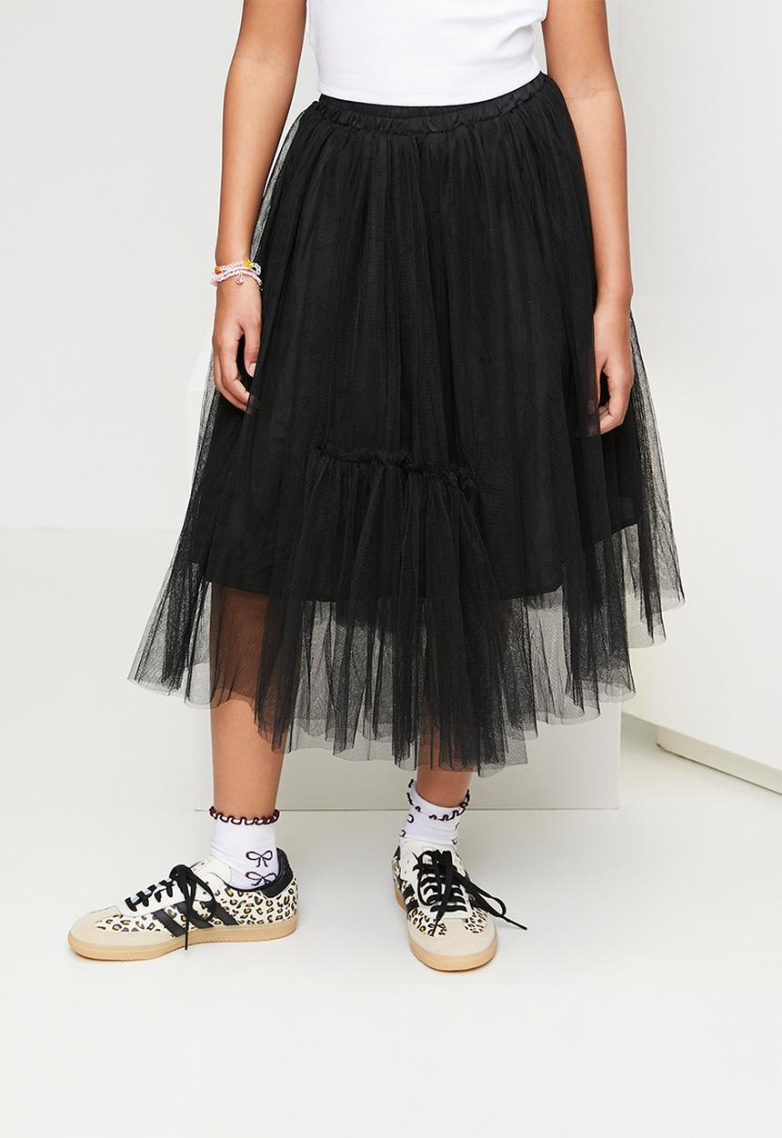 Pop Candy - Layered tulle party skirt - black