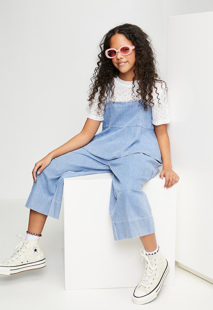 Pop Candy - Denim camisole top & jeans - light blue/white