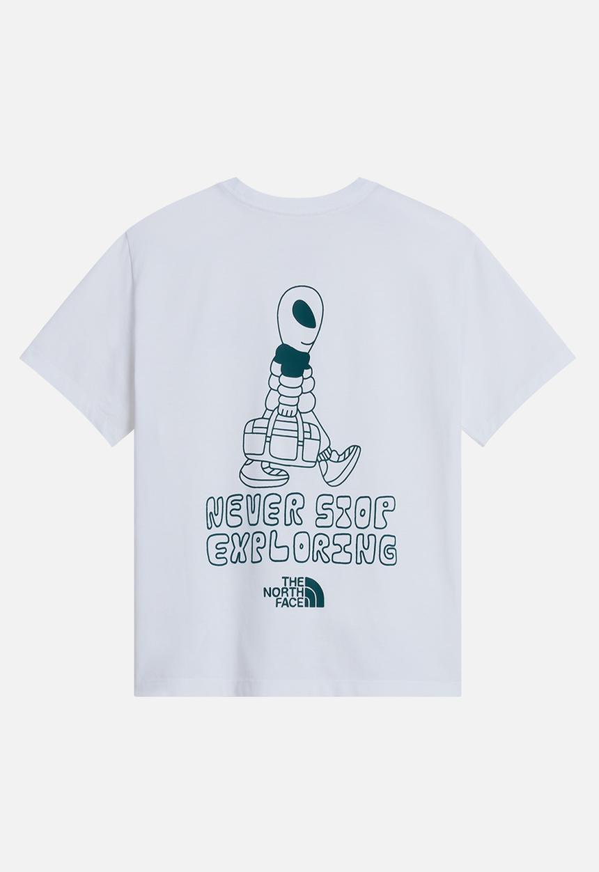 The North Face - Teen alien relaxed tee graphic - tnf white