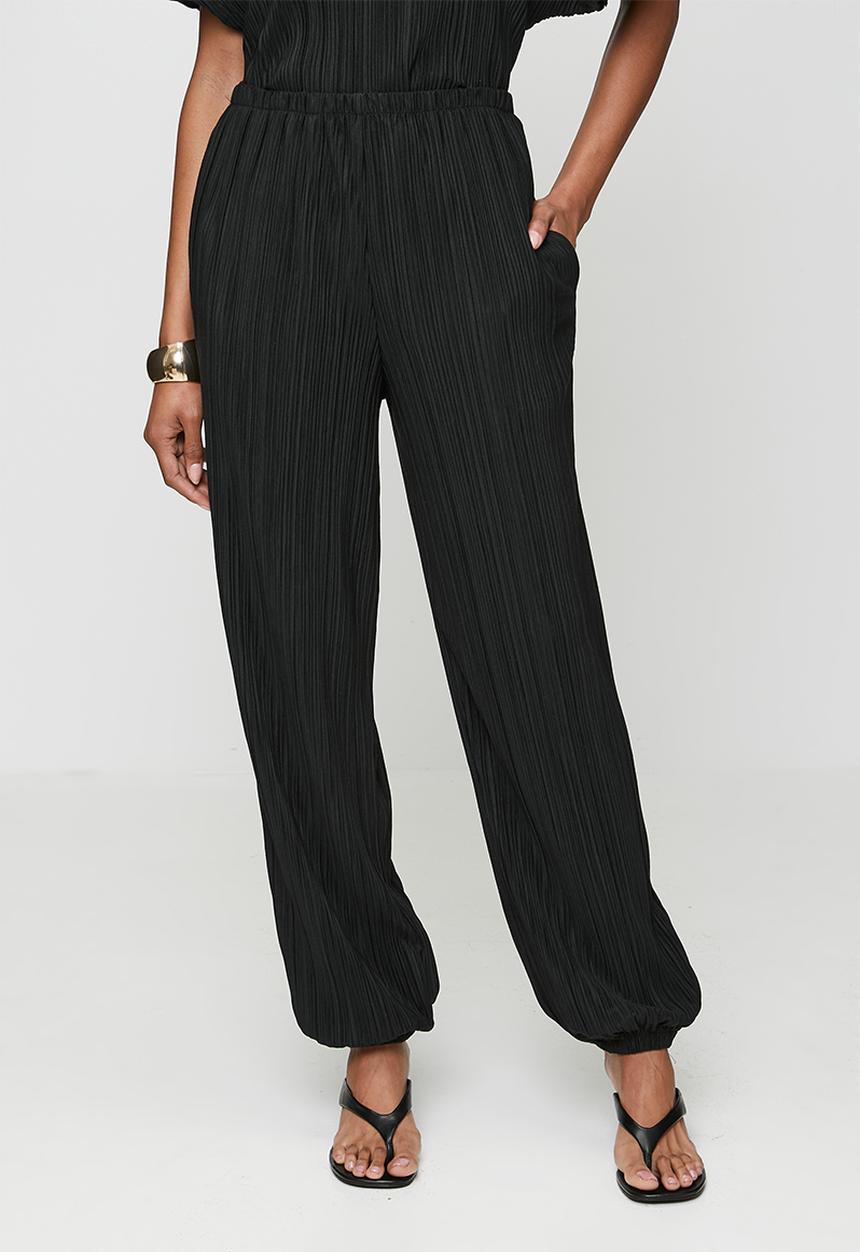 Me&B - Elasticated Waist Harem Pant - Black