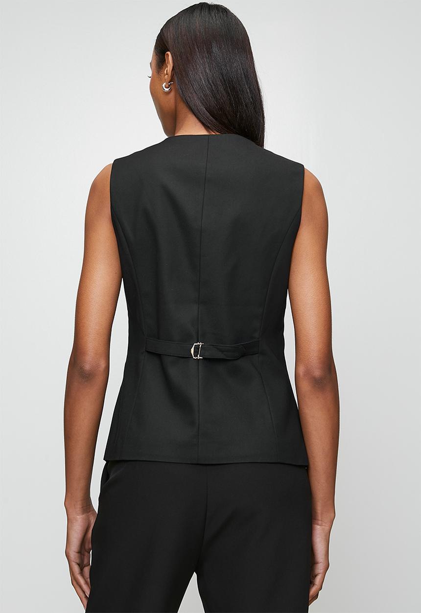 Pringle of Scotland - Pringle Alice Waistcoat - Black