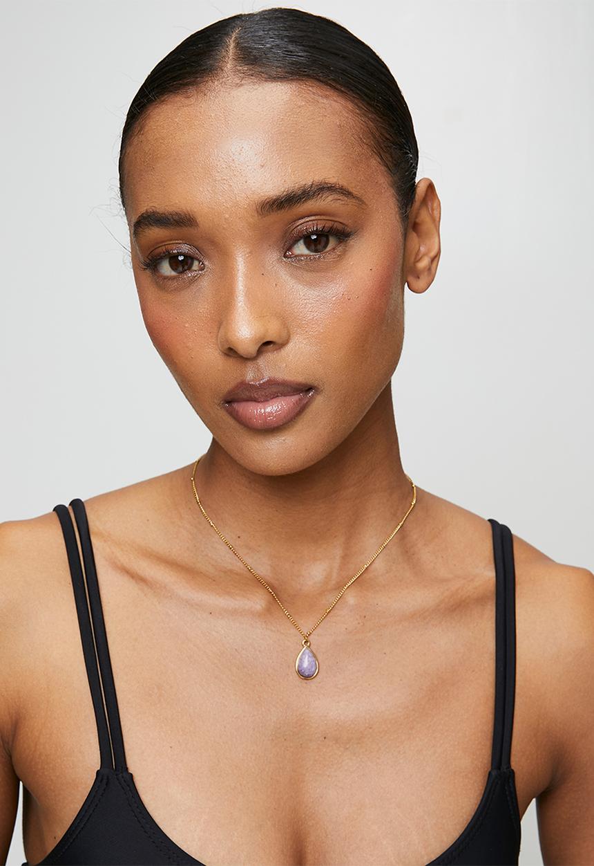 Zoe on Trend - Elegant Stone-Set Necklace - Multicolour