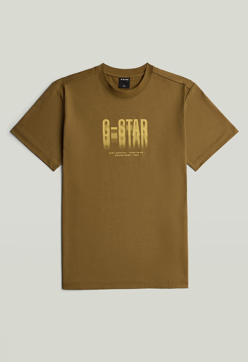 G-STAR - 009 Fade print regular r t - Butternut Base