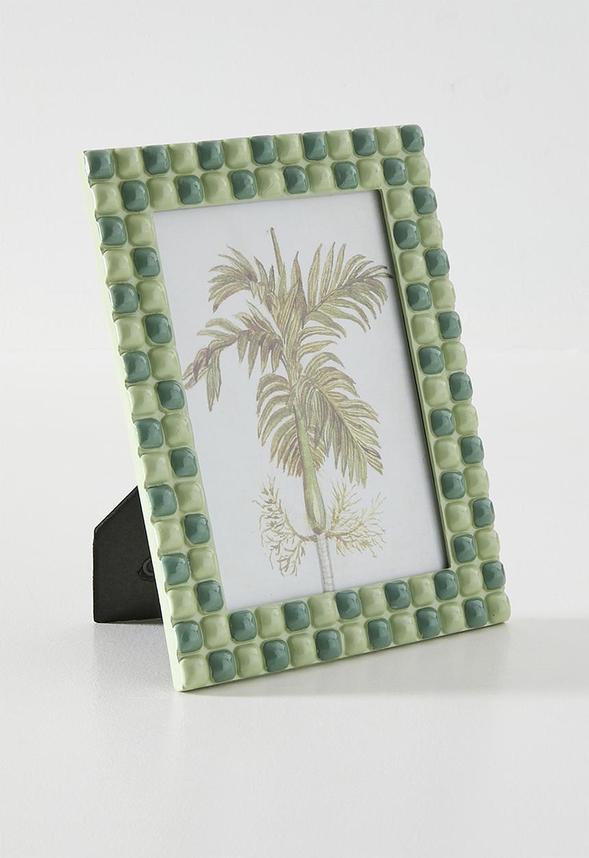 Sixth Floor - Checker Photo Frame Green 13x18cm