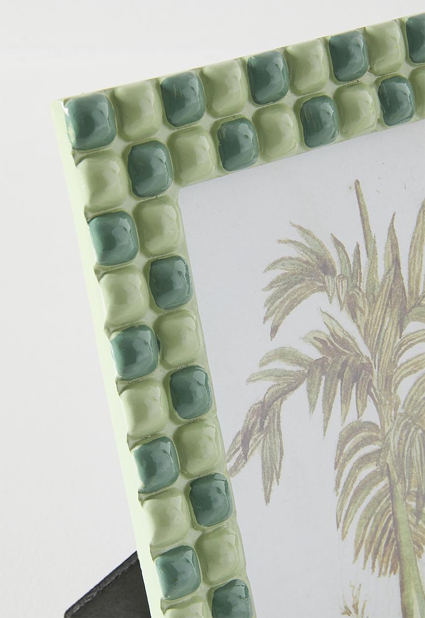 Sixth Floor - Checker Photo Frame Green 13x18cm