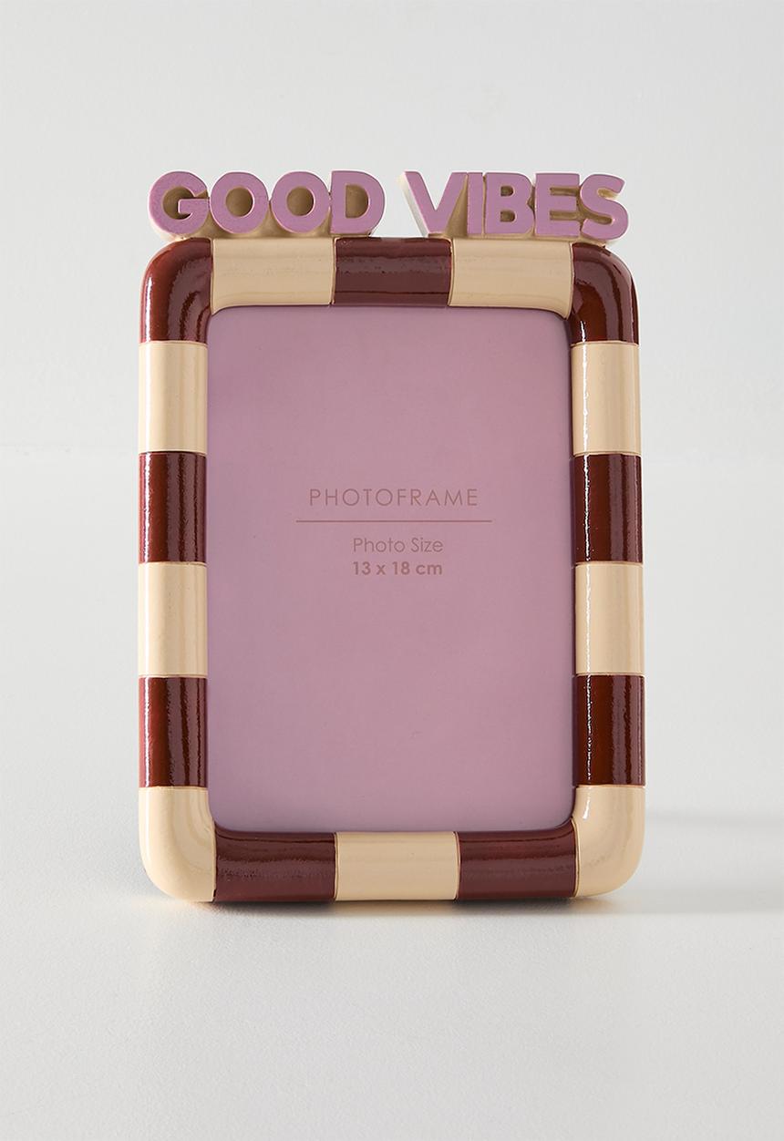 Sixth Floor - Good Vibes Photo Frame Multi 13x18cm