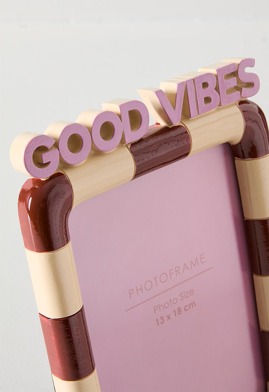 Sixth Floor - Good Vibes Photo Frame Multi 13x18cm
