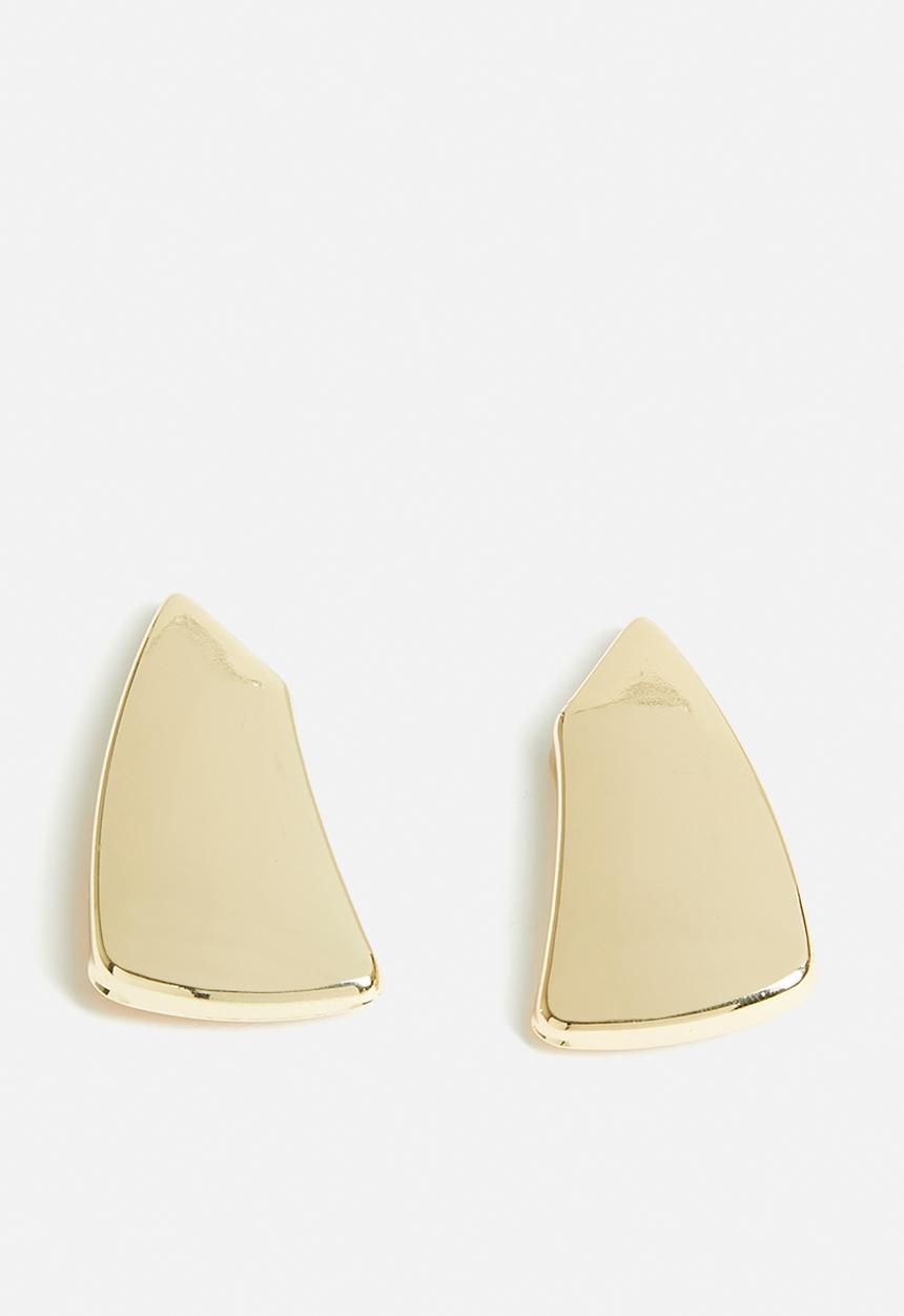 Tessa Design - Oriel Sculptural Studded Earrings-Gold