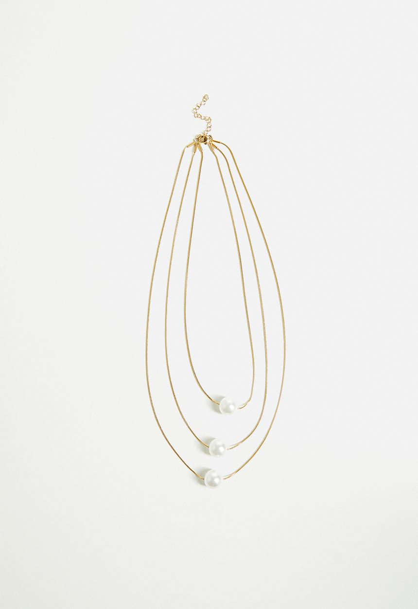 Tessa Design - Verity Pearl Pendant Necklace-Gold