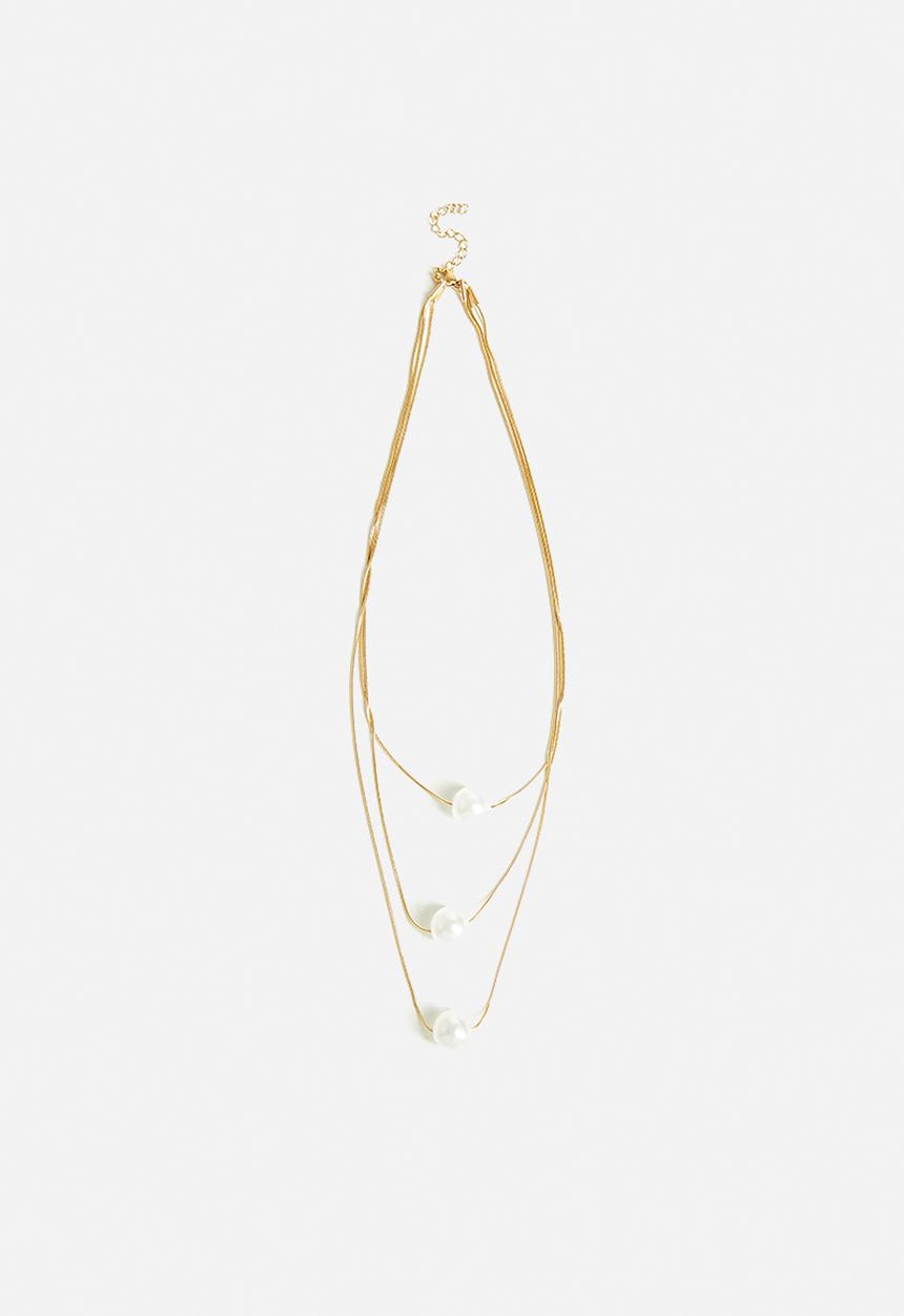 Tessa Design - Verity Pearl Pendant Necklace-Gold