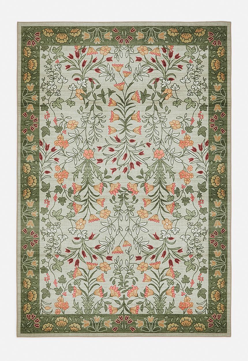 Sixth Floor - Brisbane Abelia Flora Rug - Green 