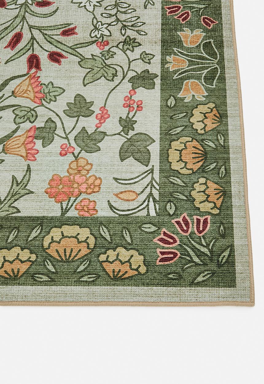 Sixth Floor - Brisbane Abelia Flora Rug - Green 