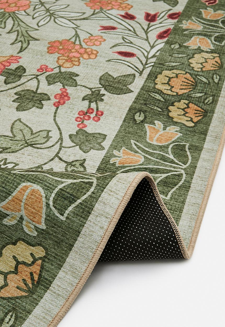 Sixth Floor - Brisbane Abelia Flora Rug - Green 
