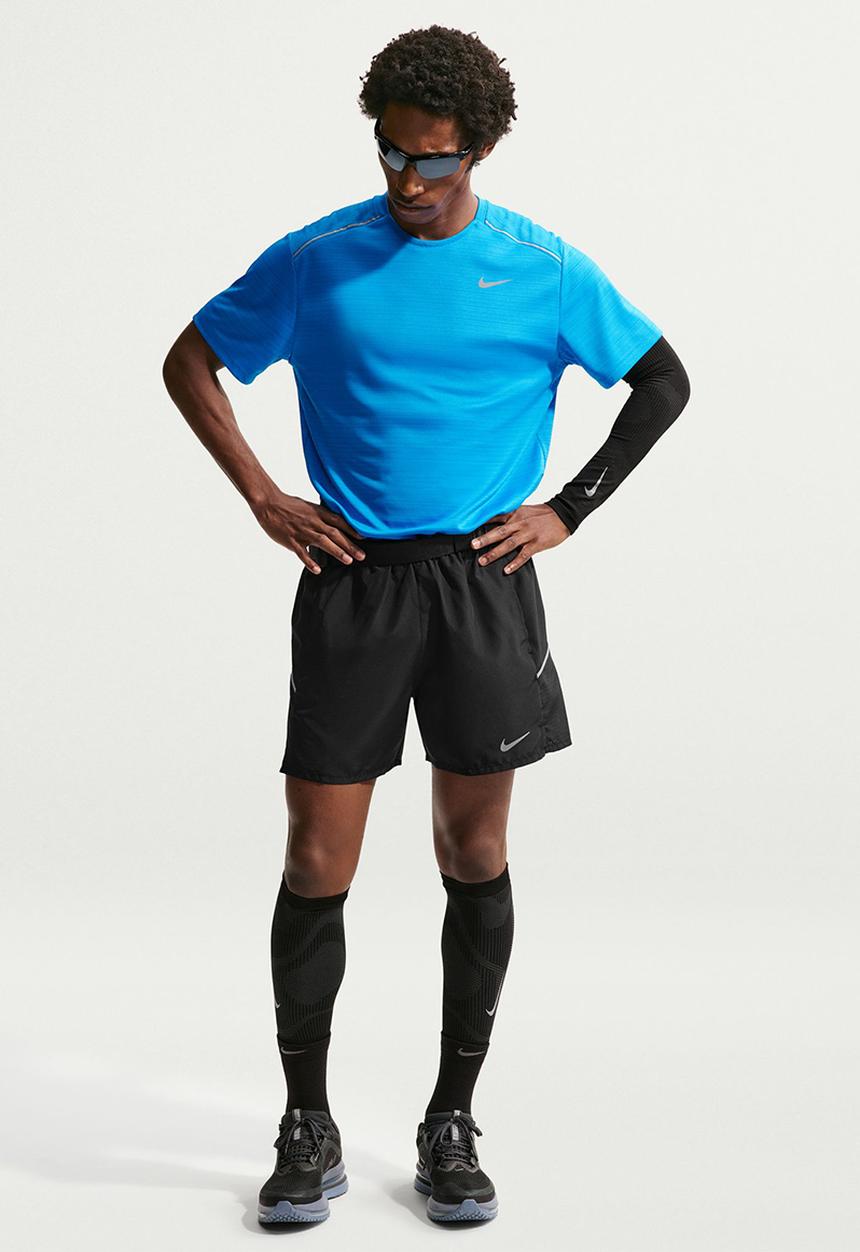 Nike - Miler  Dri-FIT 5" Brief-Lined Running Short -Black / Reflective Silver