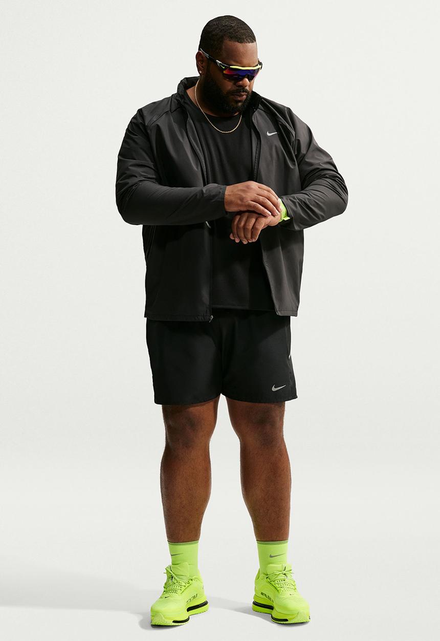 Nike - Miler  Dri-FIT 5" Brief-Lined Running Short -Black / Reflective Silver