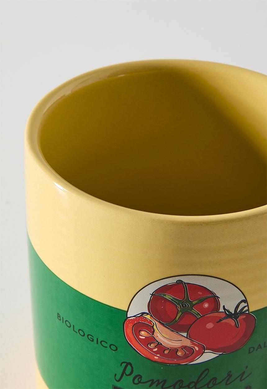 Sixth Floor - Pomodori Earthenware Untensil Holder Multi 11x11x13cm