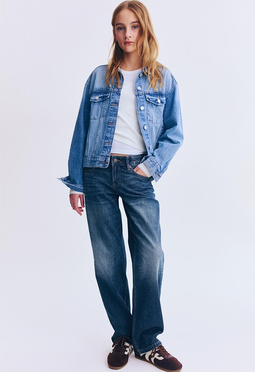 H&M - Straight leg jeans - dark denim blue