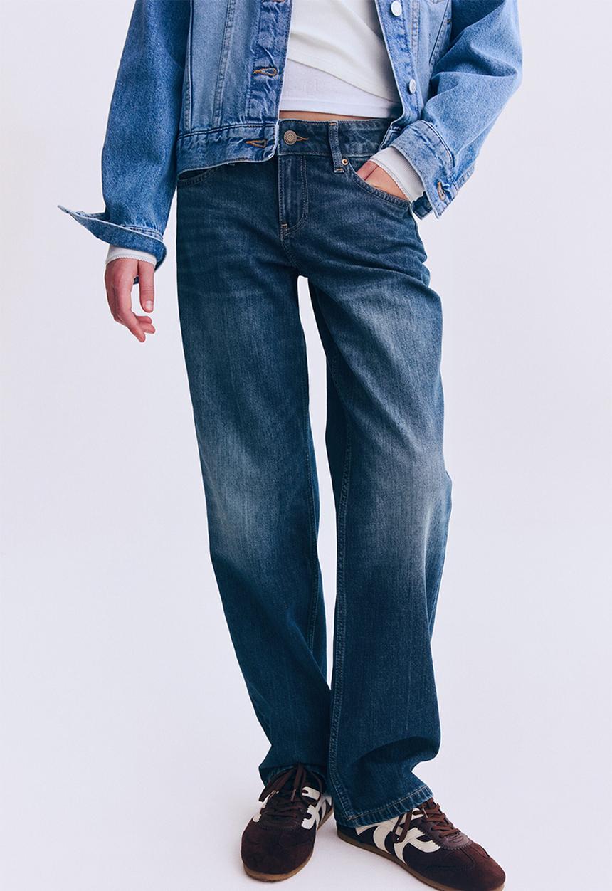 H&M - Straight leg jeans - dark denim blue