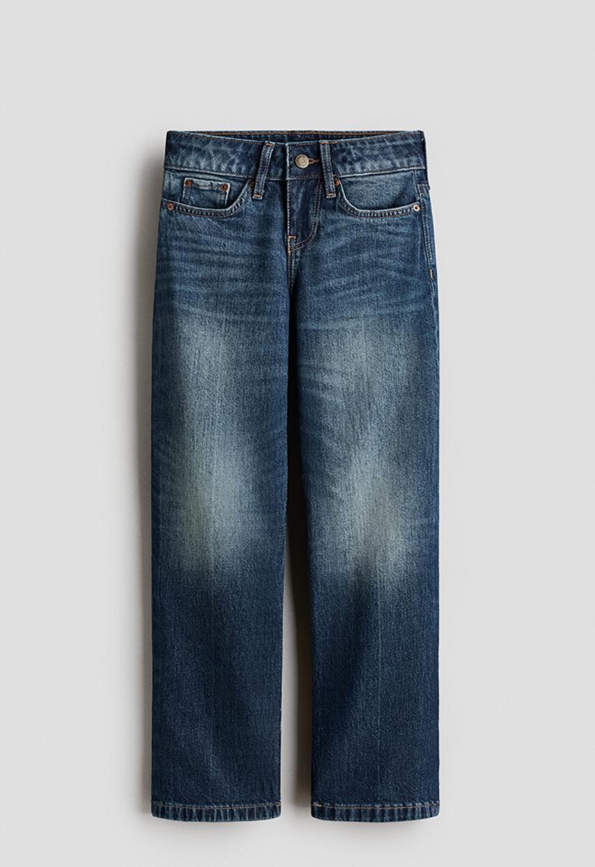 H&M - Straight leg jeans - dark denim blue