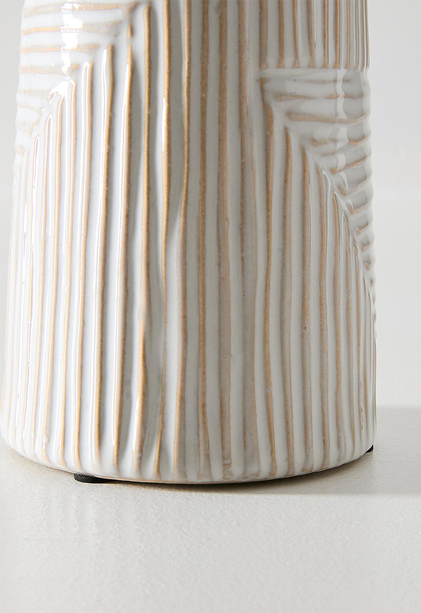 Sixth Floor - Stoneware Vase - White 