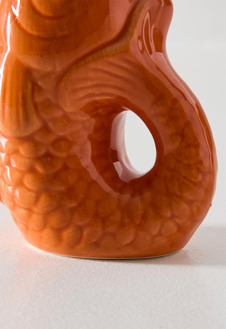 Sixth Floor - Fish Stoneware Vase - Terra 