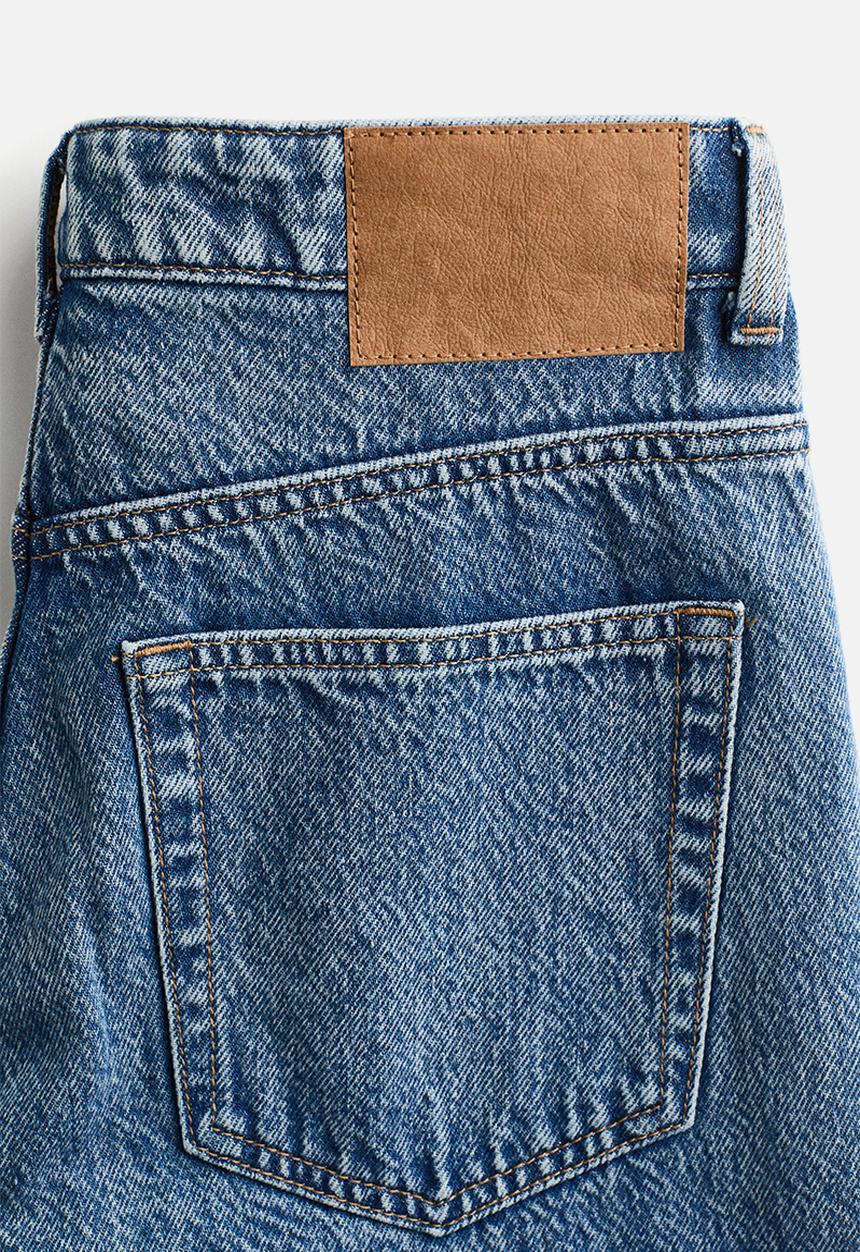 H&M - Wide high jeans - denim blue